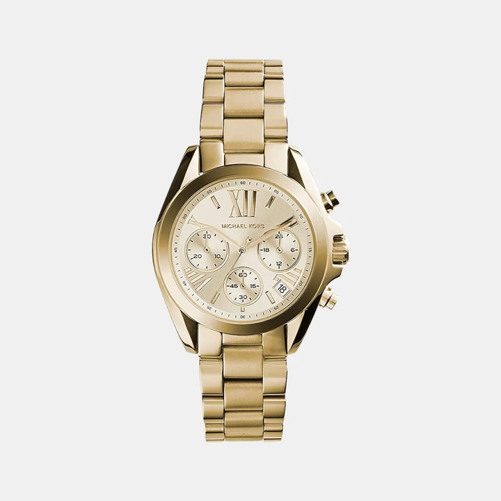 Michael Kors Bradshaw MK5798 Gold-Tone Mid-Size Chronograph Women&