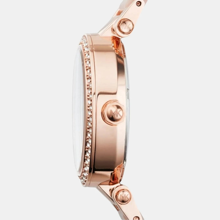 Michael Kors Mini Parker MK6110 Rose Gold-Tone Pavé Women&