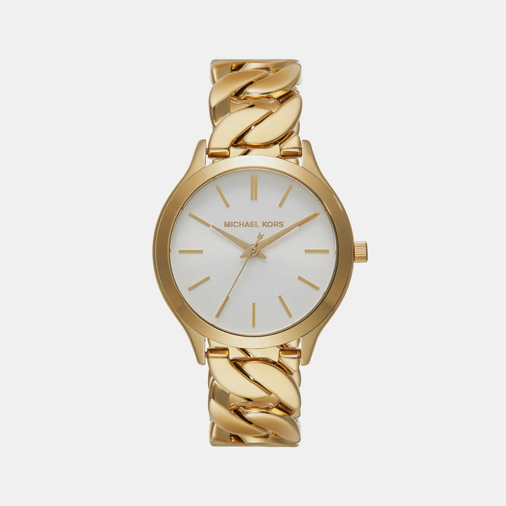 Michael Kors Runway MK7472 Gold-Tone Logo Dial Women&