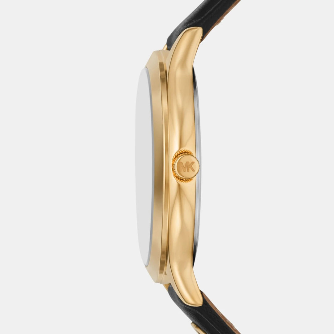 Michael Kors Runway MK7482 Gold-Tone Pavé Center Dial Women&