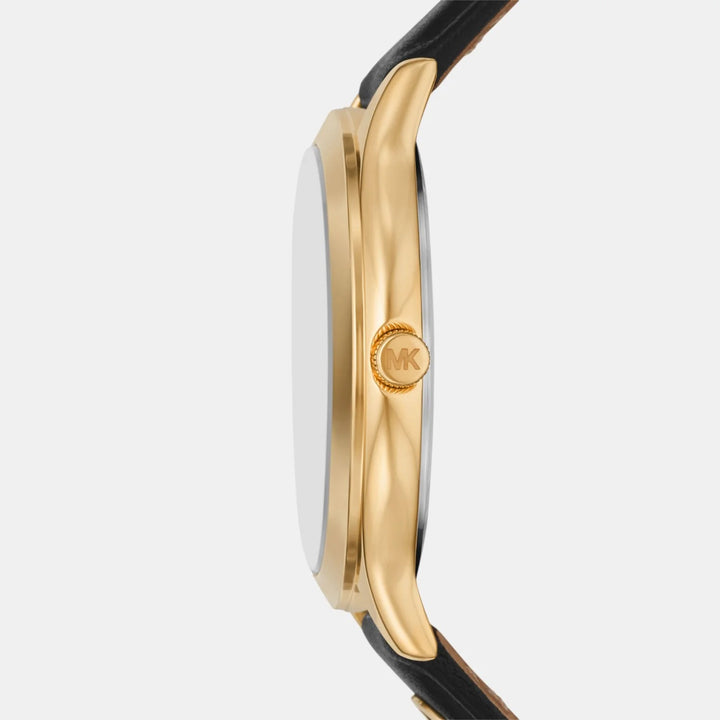 Michael Kors Runway MK7482 Gold-Tone Pavé Center Dial Women&