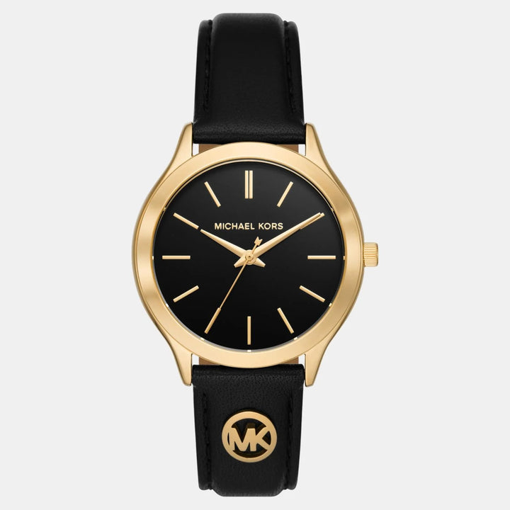 Michael Kors Runway MK7482 Gold-Tone Pavé Center Dial Women&