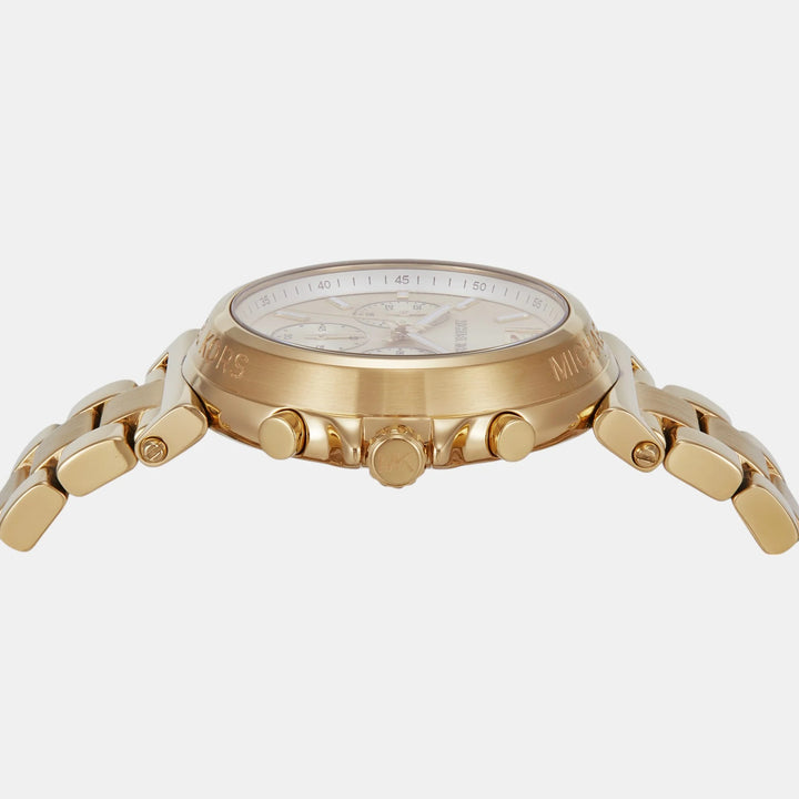 Michael Kors Maren MK7493 Gold-Tone Logo Pavé Women&