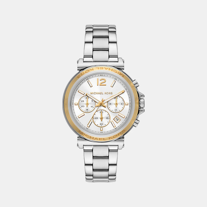 Michael Kors Runway MK7495 Silver-Tone Chronograph Women&