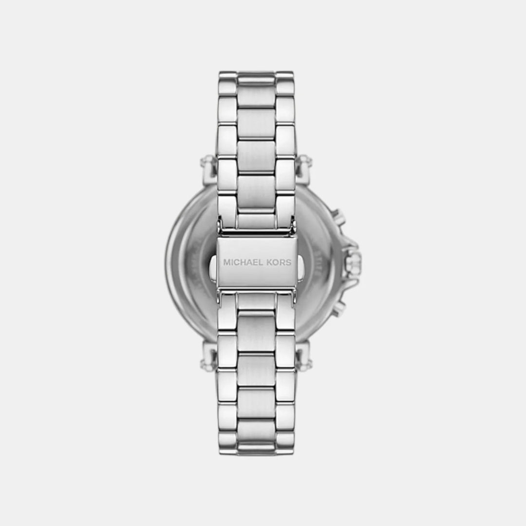 Michael Kors Runway MK7495 Silver-Tone Chronograph Women&