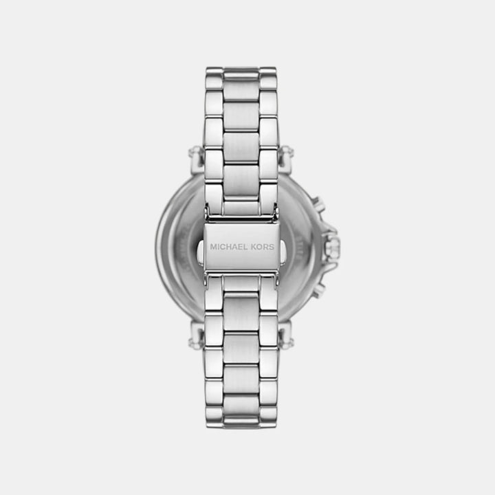 Michael Kors Runway MK7495 Silver-Tone Chronograph Women&