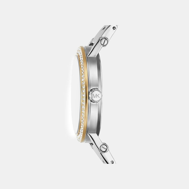 Michael Kors Corey MK7550 Gold-Tone Pavé Bezel Women&