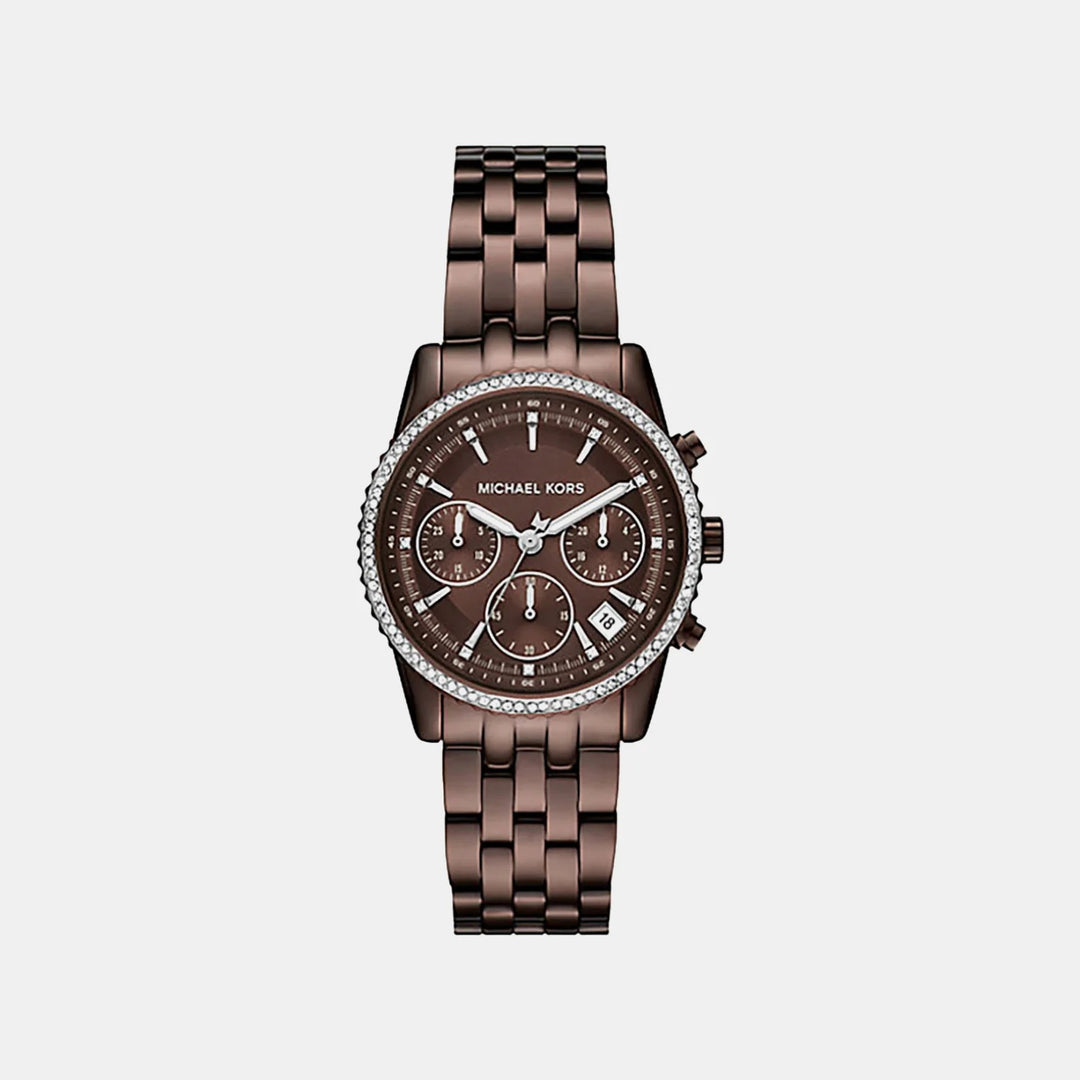 Michael Kors Lennox MK7559 Oversized Gold-Tone Men&