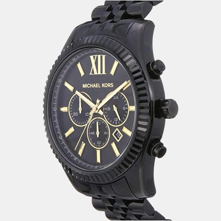 Michael Kors Lexington MK8603 Black Stainless Steel Chronograph Men&