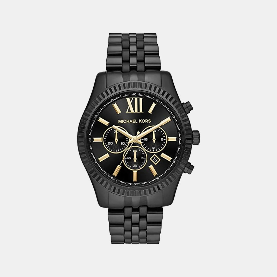 Michael Kors Lexington MK8603 Black Stainless Steel Chronograph Men&
