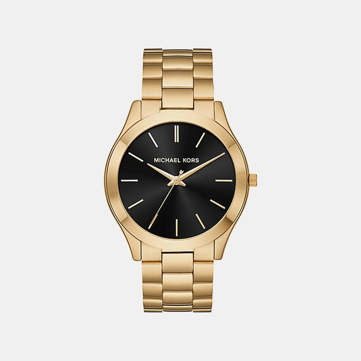 Michael Kors Slim Runway MK8621 Black Stainless Steel Men&
