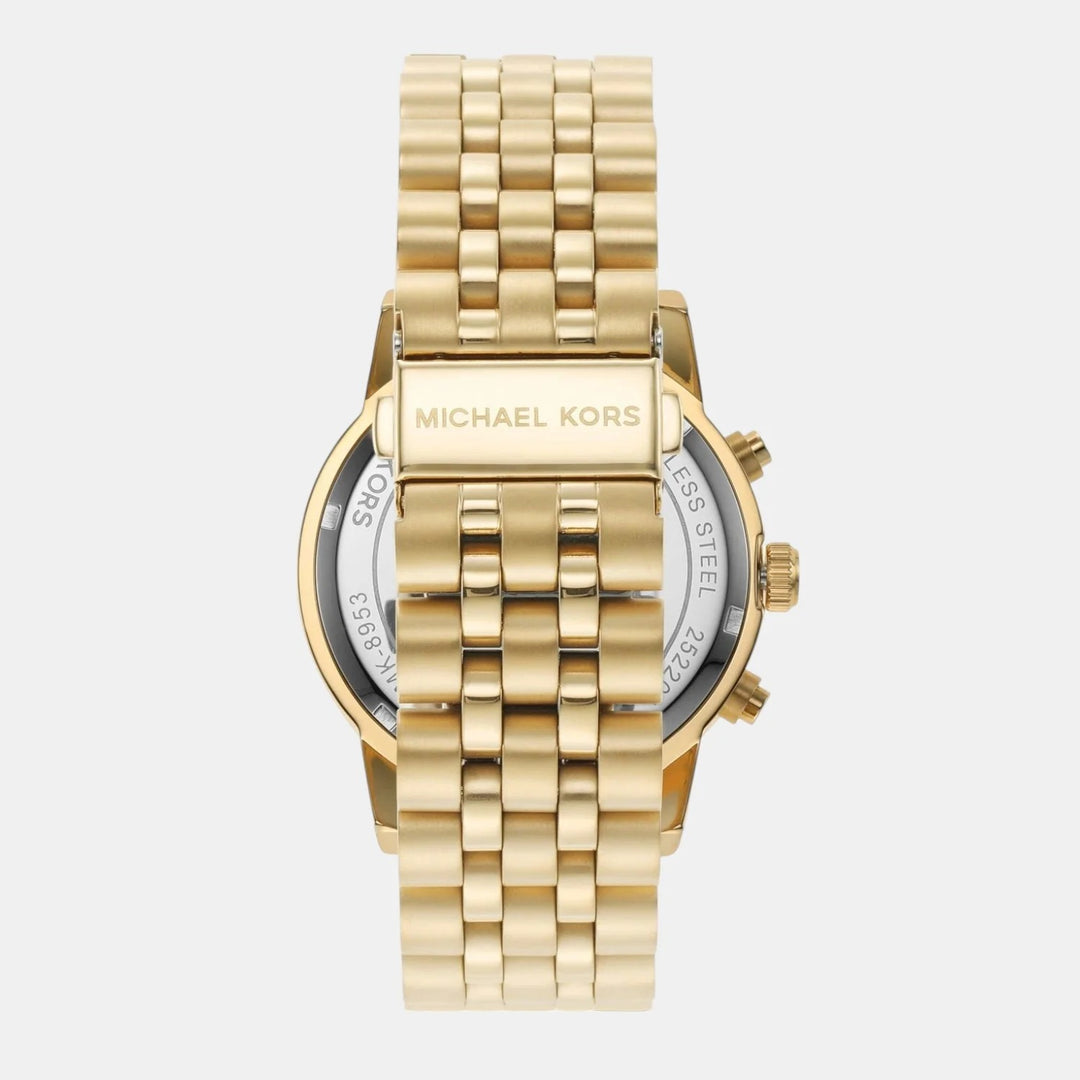Michael Kors Hutton MK8953 Silver-Tone Stainless Steel Men&
