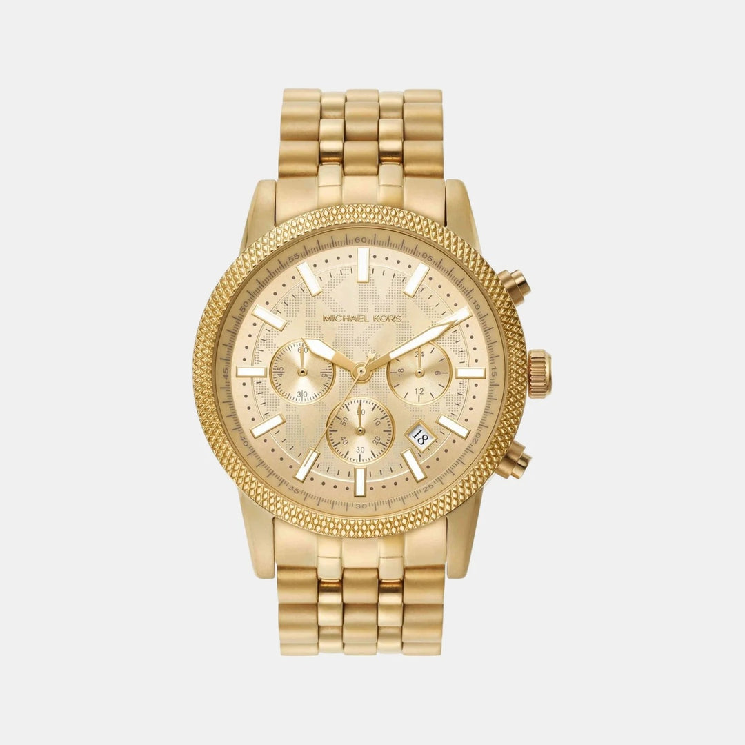Michael Kors Hutton MK8953 Silver-Tone Stainless Steel Men&