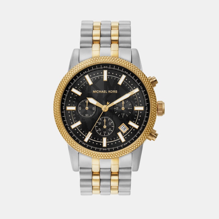 Michael Kors Hutton MK8954 Gold-Tone Stainless Steel Men&