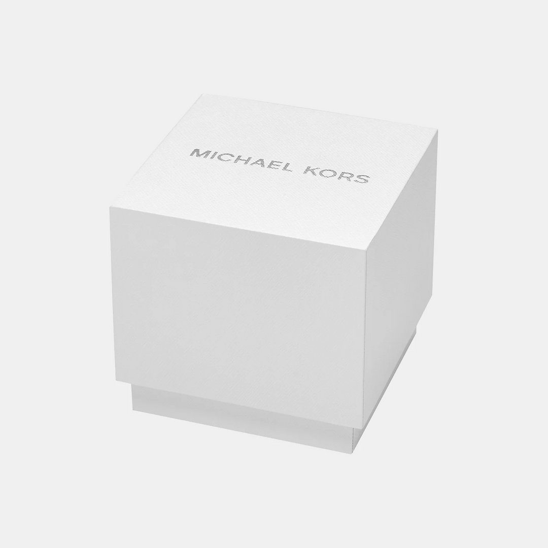Michael Kors MK9073 Automatic Skeleton Dial Silver-Tone Men&
