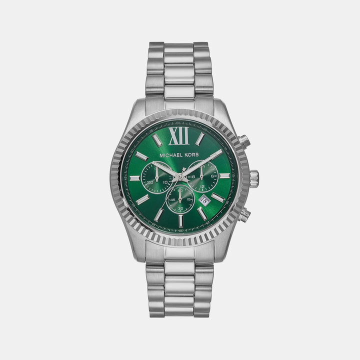 Michael Kors Lexington MK9152 Blue Dial Silver-Tone Men&