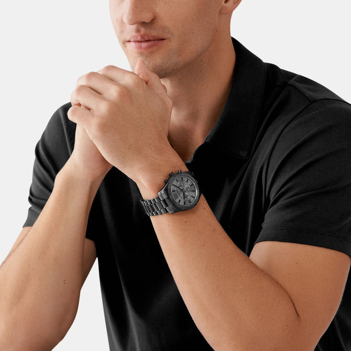 Michael Kors Lexington MK9154 Green Dial Silver-Tone Men&