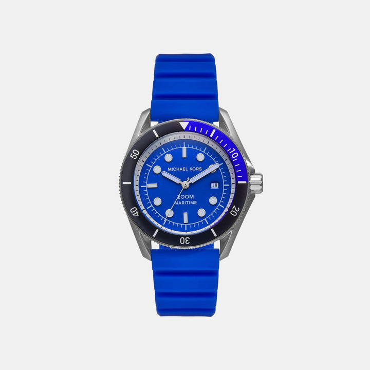 Michael Kors Maritime MK9156 Black Dial Black Leather Men&