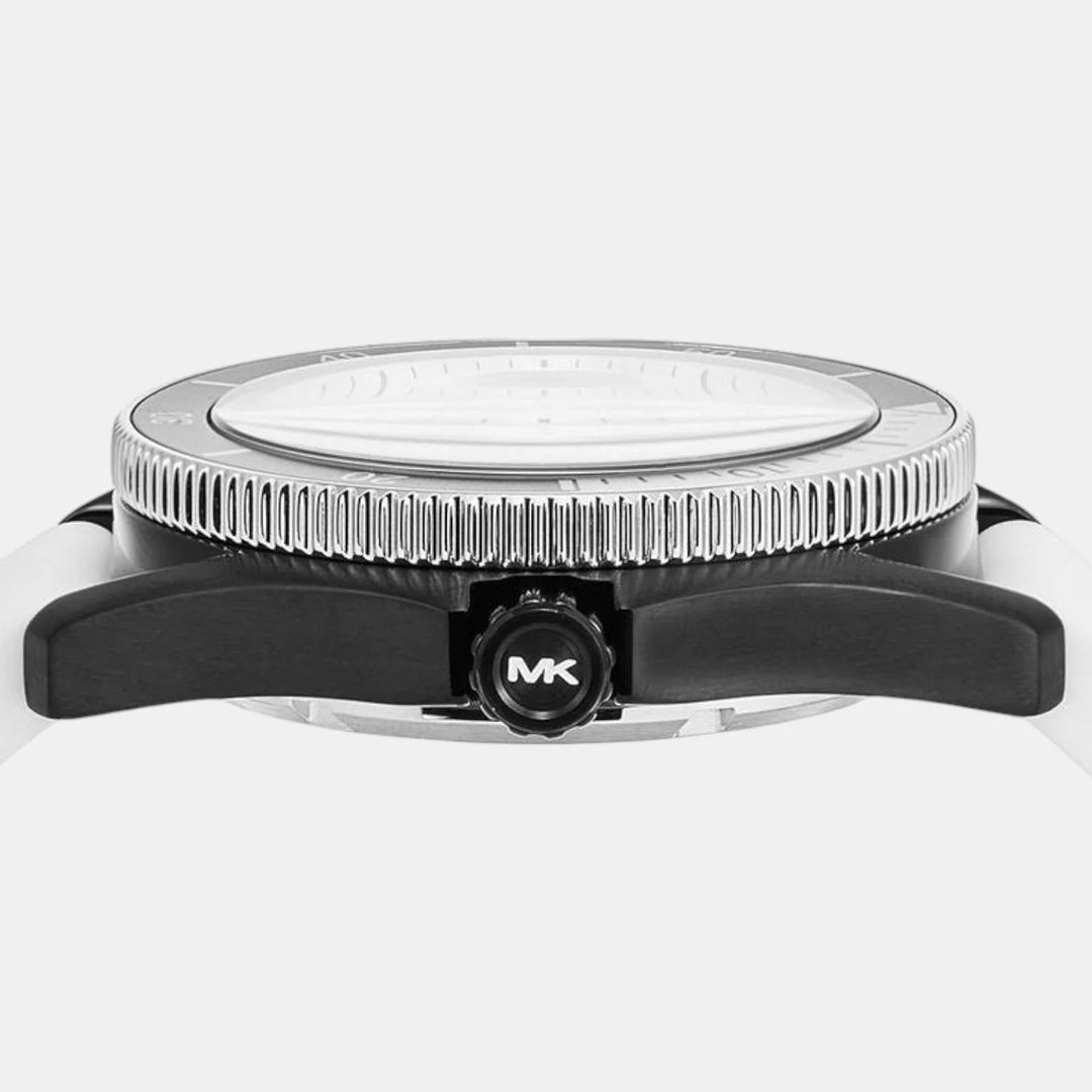 Michael Kors Maritime MK9159 Silver Dial Brown Leather Men&