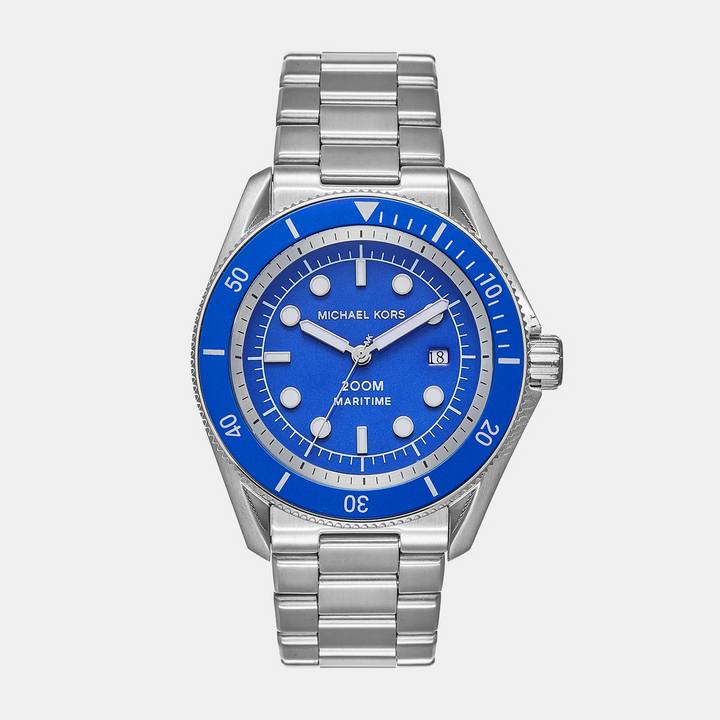 Michael Kors Maritime MK9160 Blue Dial Brown Leather Men&