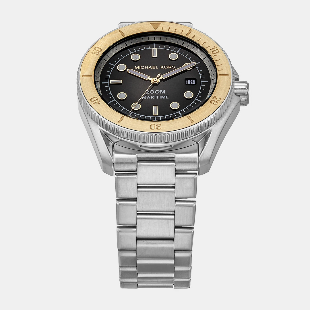 Michael Kors Maritime MK9161 Green Dial Brown Leather Men&