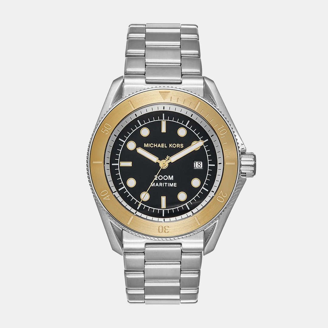 Michael Kors Maritime MK9161 Green Dial Brown Leather Men&