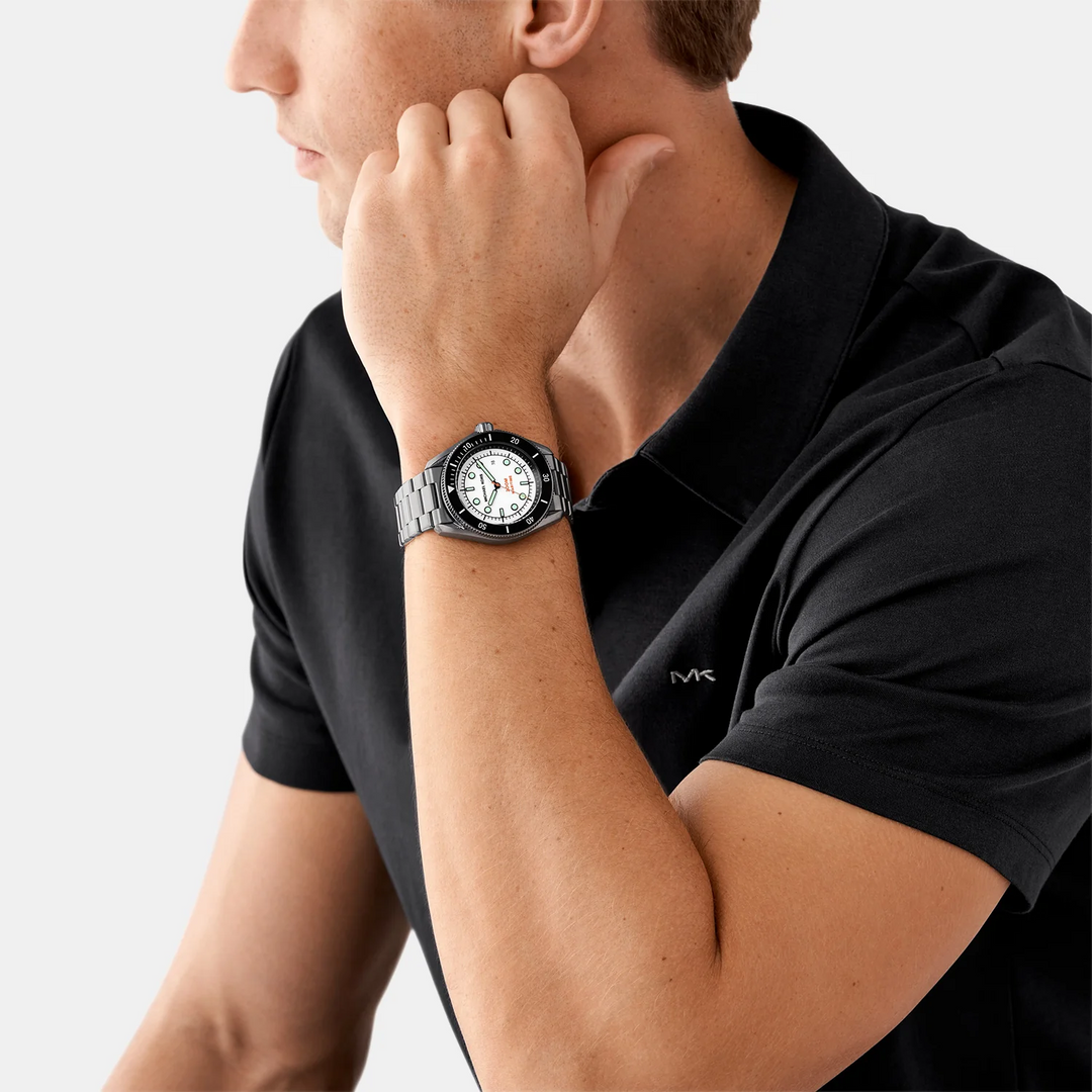 Michael Kors Lexington MK9163 Blue Dial Blue Silicone Men&