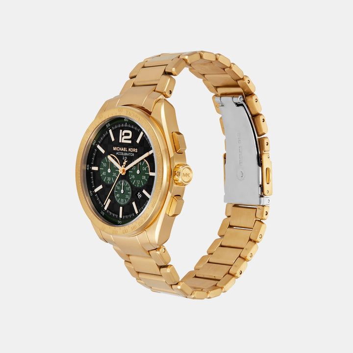 Michael Kors Accelerator MK9177 Blue Dial Two-Tone Men&