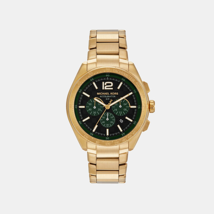 Michael Kors Accelerator MK9177 Blue Dial Two-Tone Men&