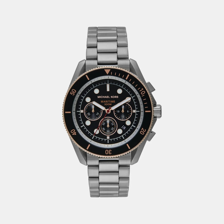 Michael Kors Maritime MK9204 Smoke Stainless Steel Men&