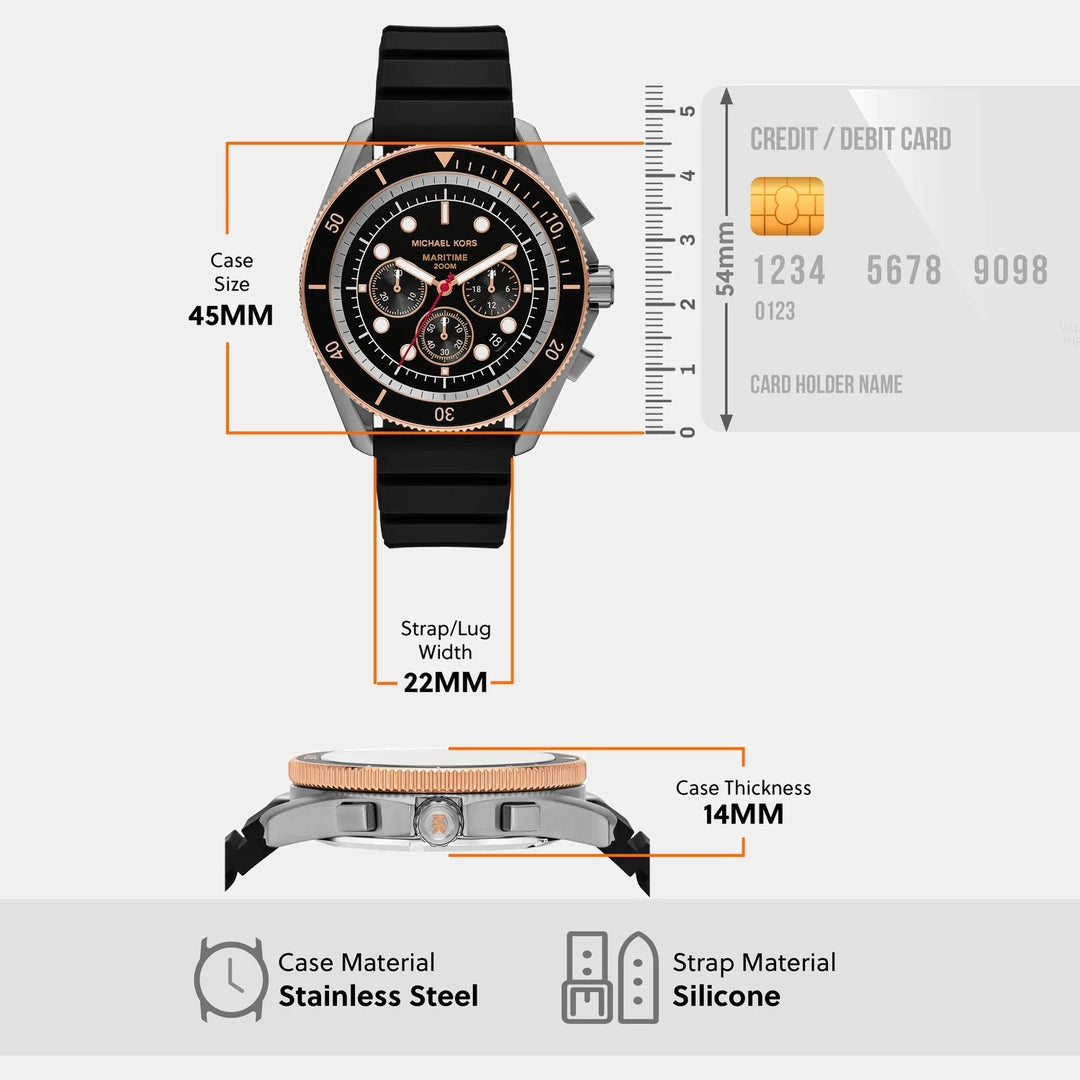 Michael Kors Maritime MK9206 Black Dial Men&