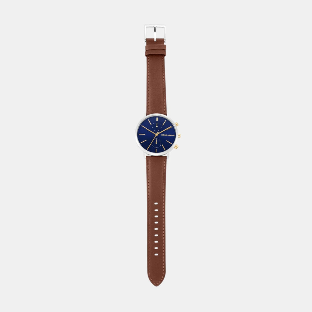 Michael Kors Blake MK9209 Brown Leather Strap Men&