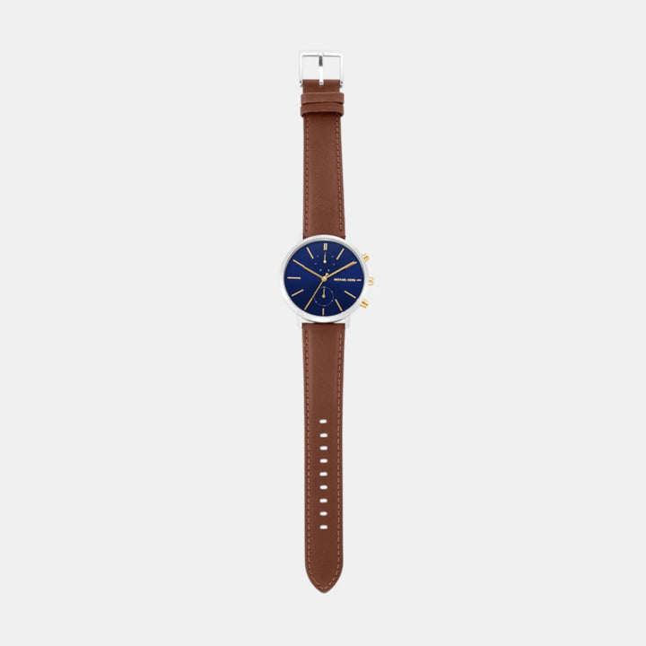 Michael Kors Blake MK9209 Brown Leather Strap Men&