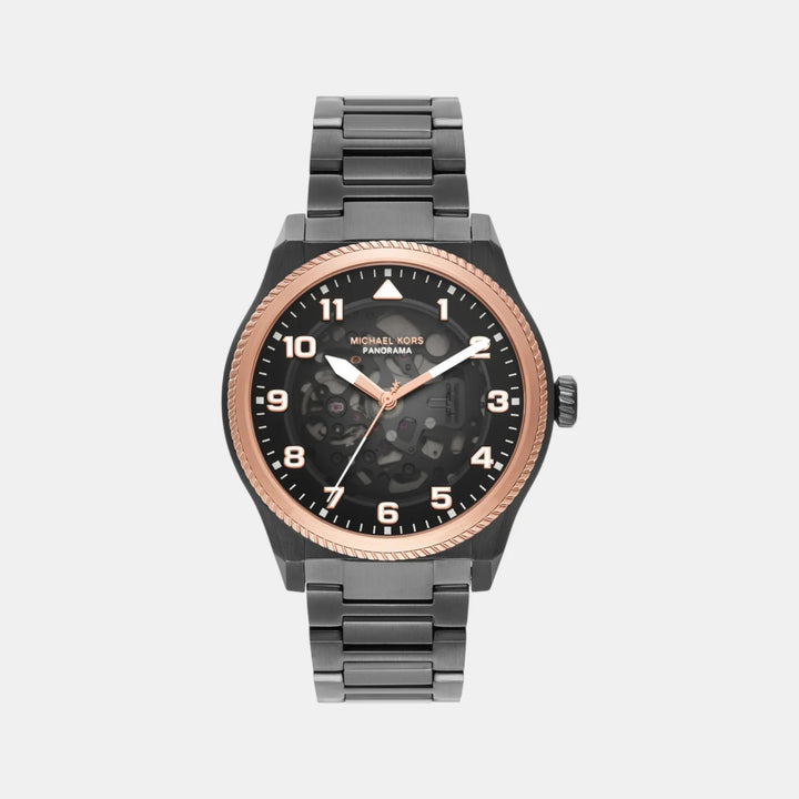 Michael Kors Panorama MK9219 Black Dial Silver-Tone Men&