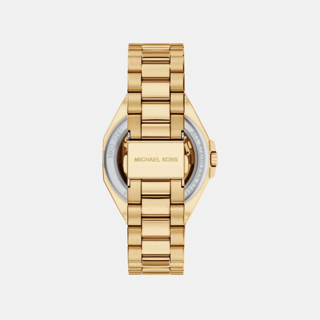 Michael Kors CALLUM MKO1241 Automatic Gold Dial Analog Stainless Steel Watch