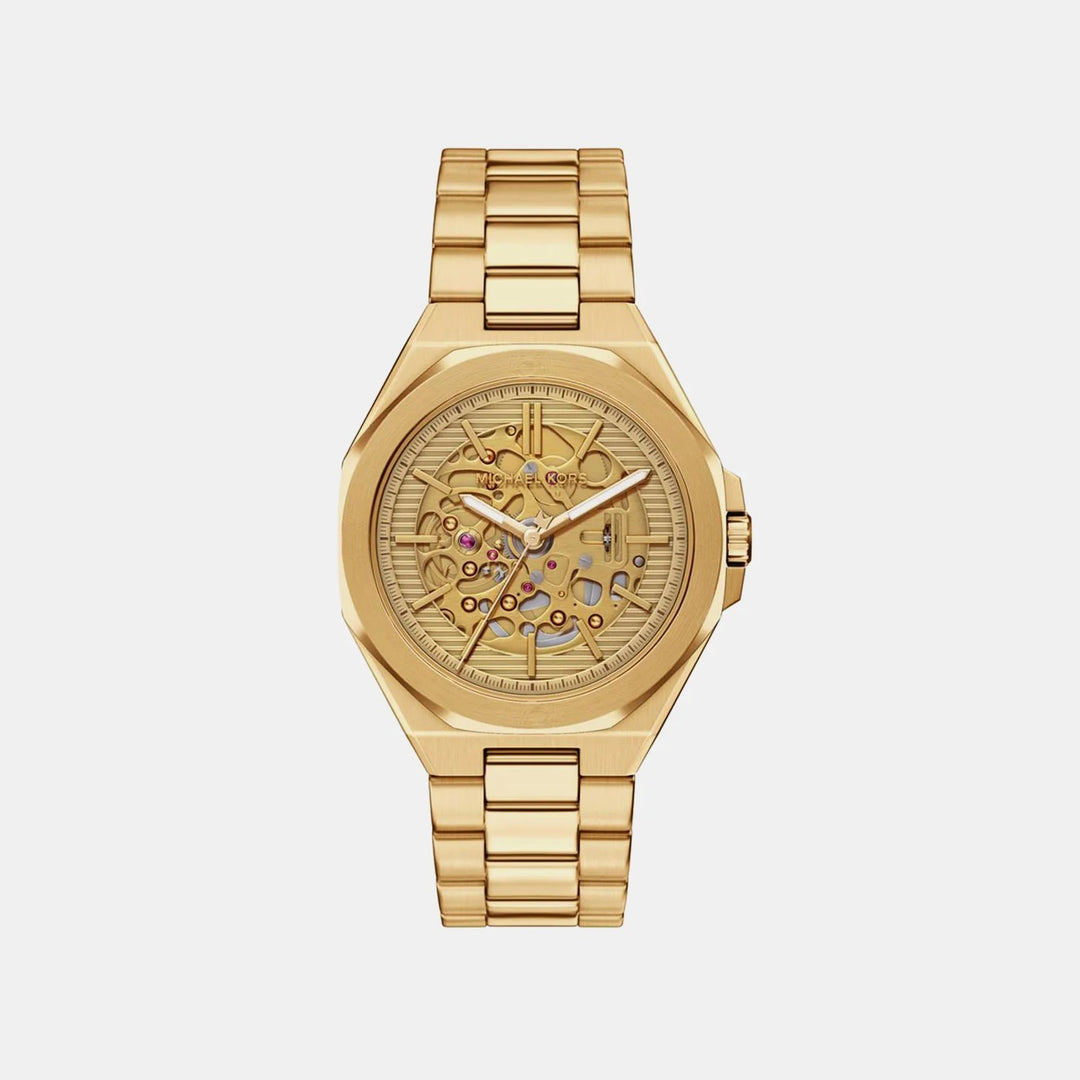 Michael Kors CALLUM MKO1241 Automatic Gold Dial Analog Stainless Steel Watch