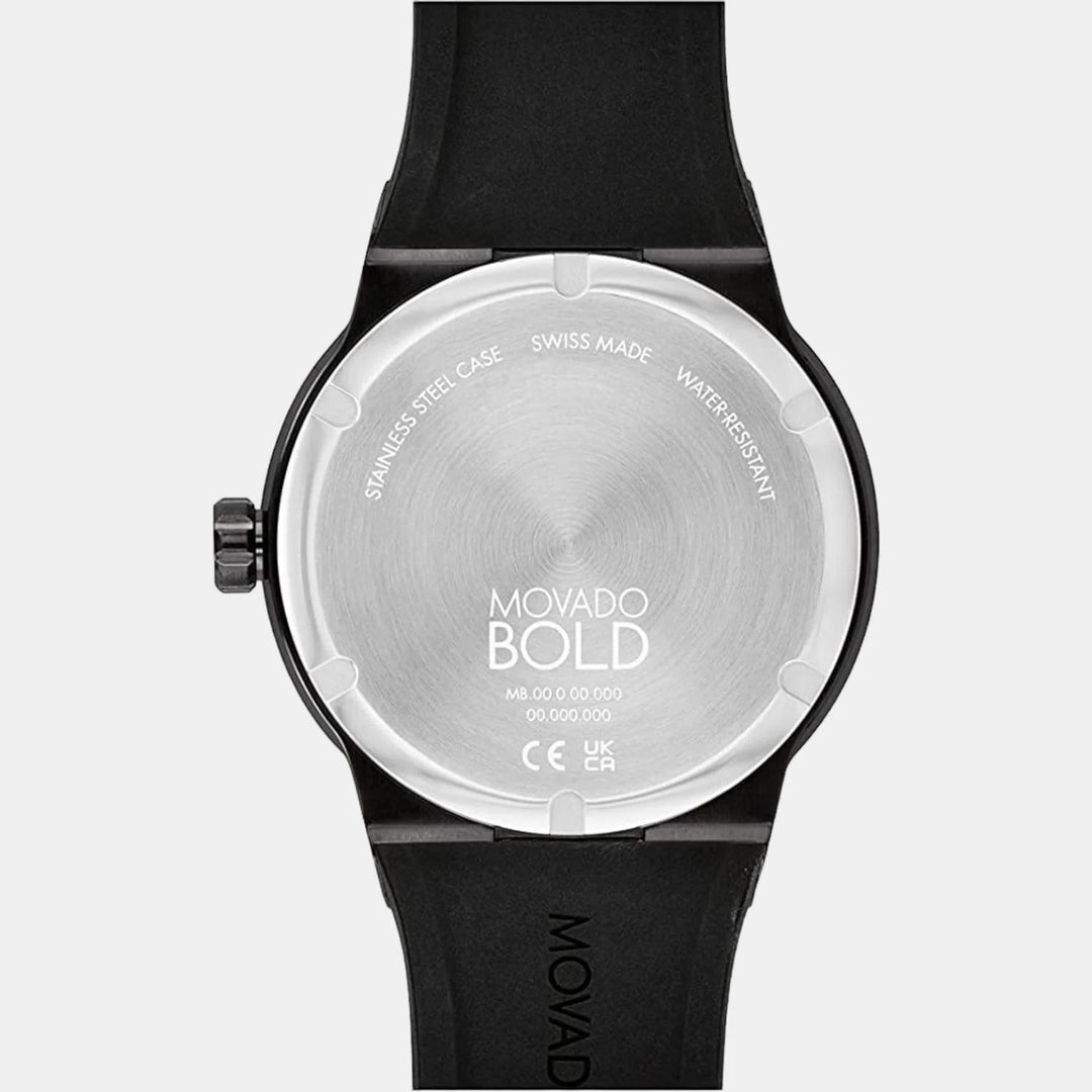 Movado Bold Fusion 3600849 Men’s Black Dial Stainless Steel Bracelet Quartz Chronograph Watch - 3600849