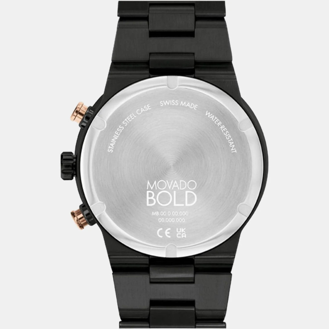Movado Bold Fusion 3600897 Men’s Bronze Dial Stainless Steel Bracelet Quartz Chronograph Watch - 3600897