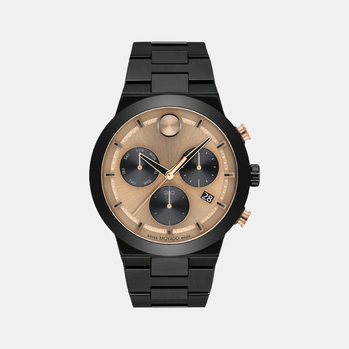 Movado Bold Fusion 3600897 Men’s Bronze Dial Stainless Steel Bracelet Quartz Chronograph Watch - 3600897