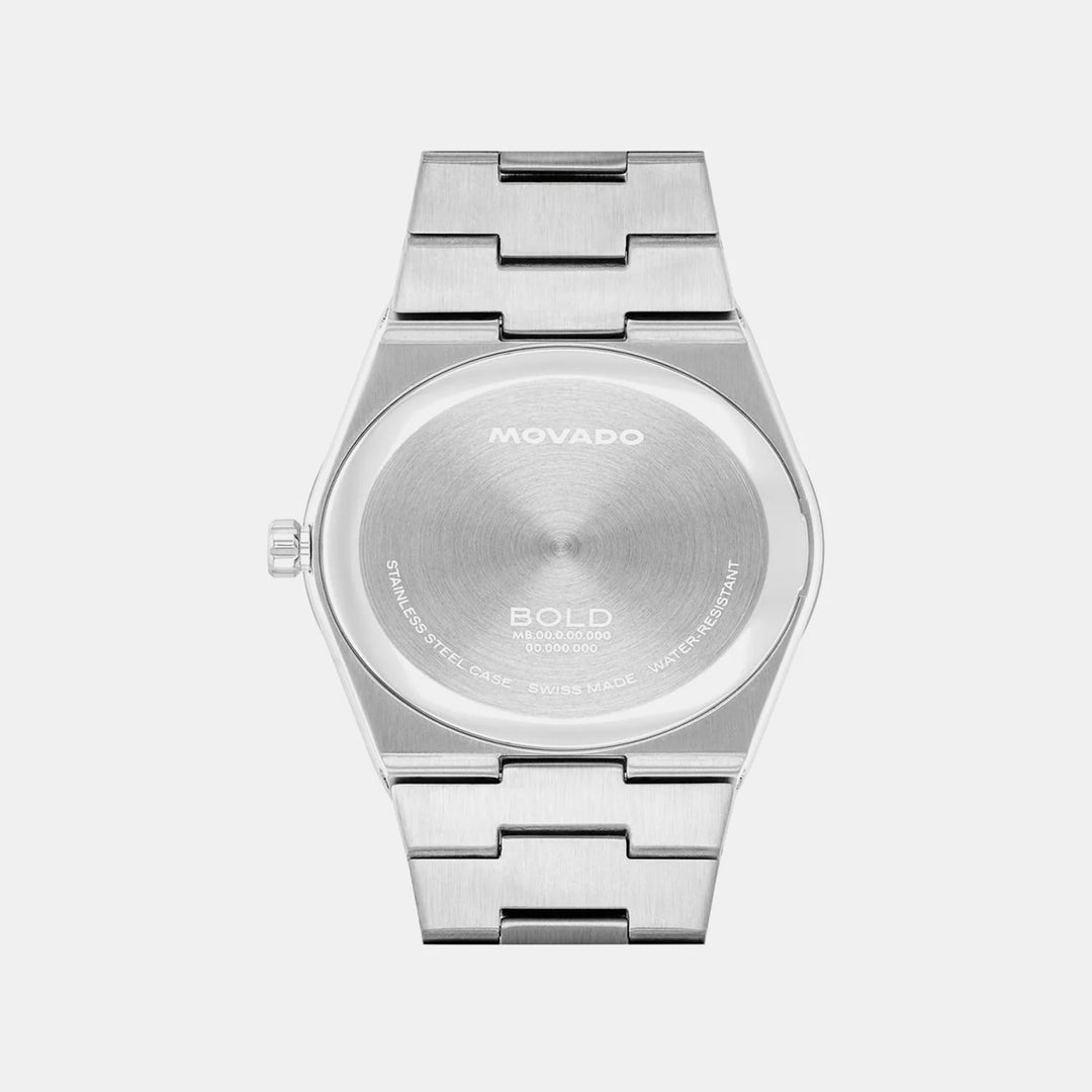 Movado Bold Quest 3600972 Men’s Two-Tone Silver / White Dial Stainless Steel Bracelet Quartz Watch - 3600972