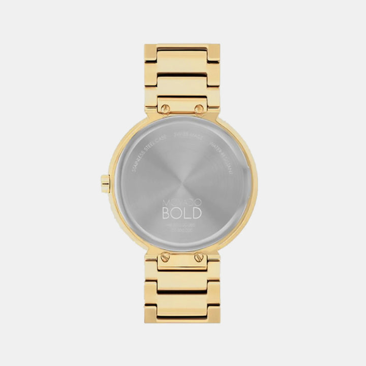 Movado Bold Horizon 3601088 Women’s Taupe Dial Light Gold Stainless Steel Bracelet Quartz Watch - 3601088
