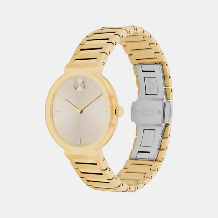 Movado Bold Horizon 3601088 Women’s Taupe Dial Light Gold Stainless Steel Bracelet Quartz Watch - 3601088