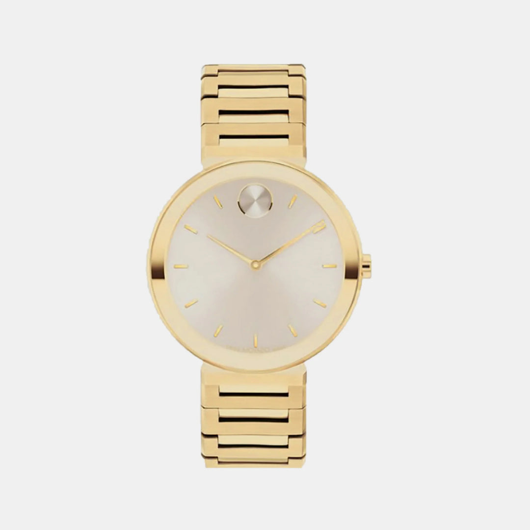 Movado Bold Horizon 3601088 Women’s Taupe Dial Light Gold Stainless Steel Bracelet Quartz Watch - 3601088