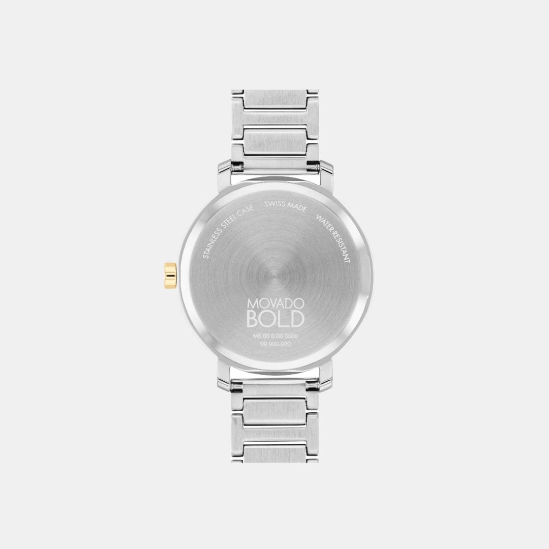 Movado Bold Evolution 2.0 3601105 Women’s Silver Dial Two-Tone Stainless Steel Bracelet Quartz Watch - 3601105