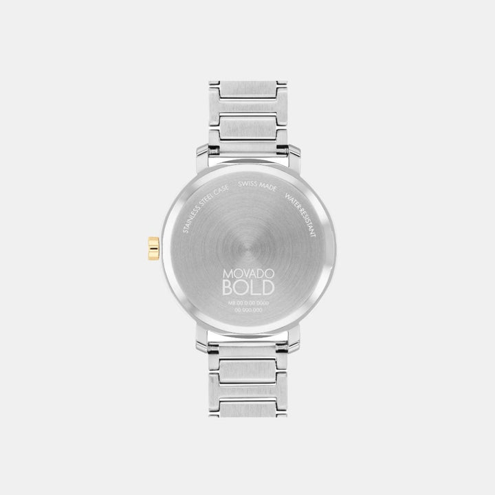 Movado Bold Evolution 2.0 3601105 Women’s Silver Dial Two-Tone Stainless Steel Bracelet Quartz Watch - 3601105