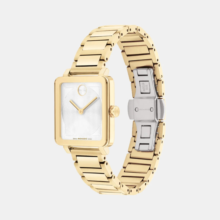 Movado Bold 3601165 Women’s White Dial Rose Gold Stainless Steel Bracelet Quartz Watch - 3601165