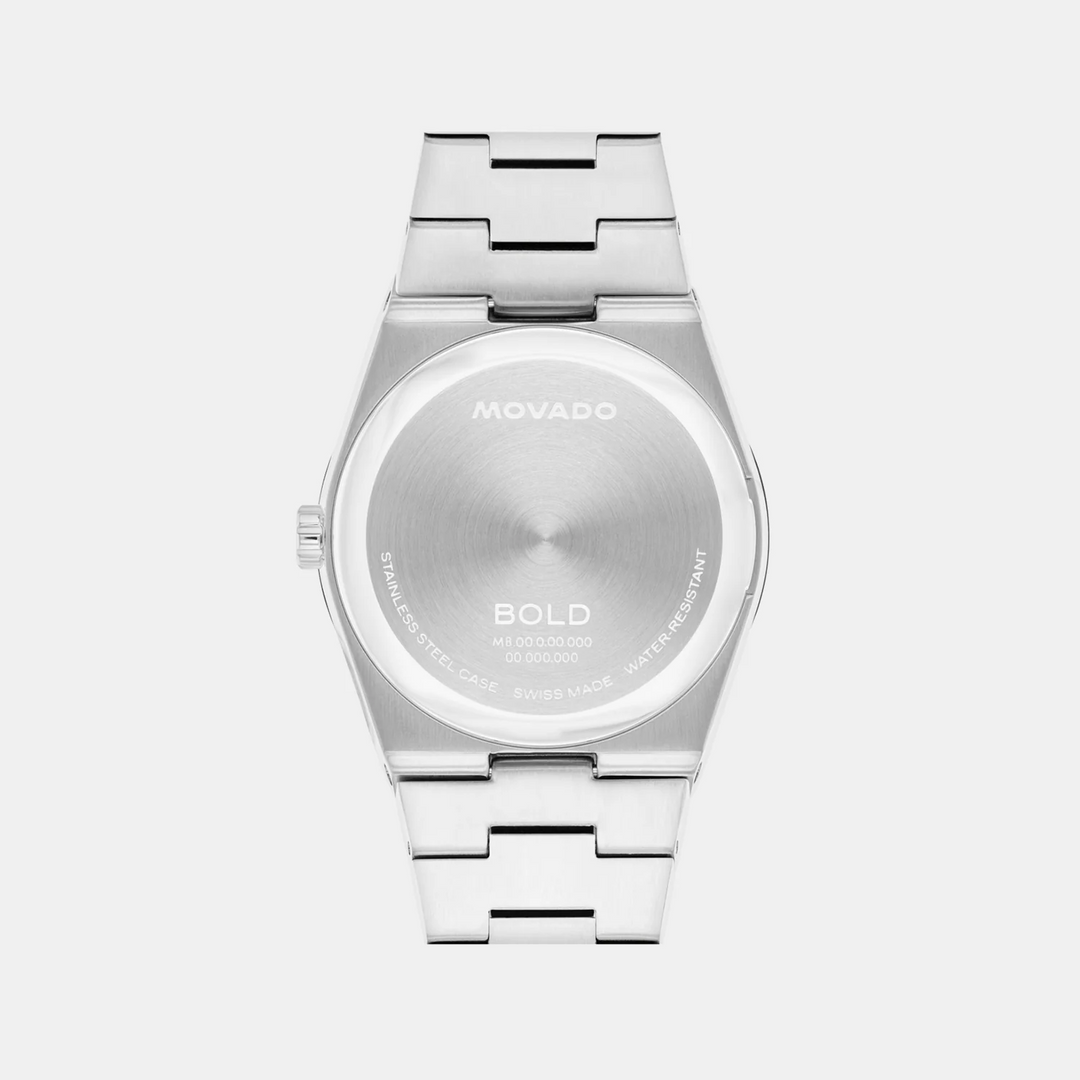 Movado Bold Quest 3601186 Women’s Blue Dial Stainless Steel Bracelet Quartz Date Watch - 3601186