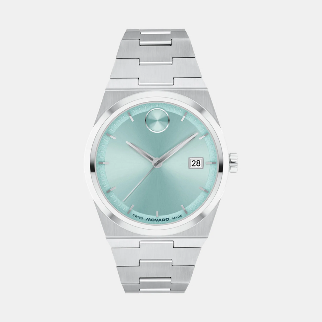 Movado Bold Quest 3601186 Women’s Blue Dial Stainless Steel Bracelet Quartz Date Watch - 3601186