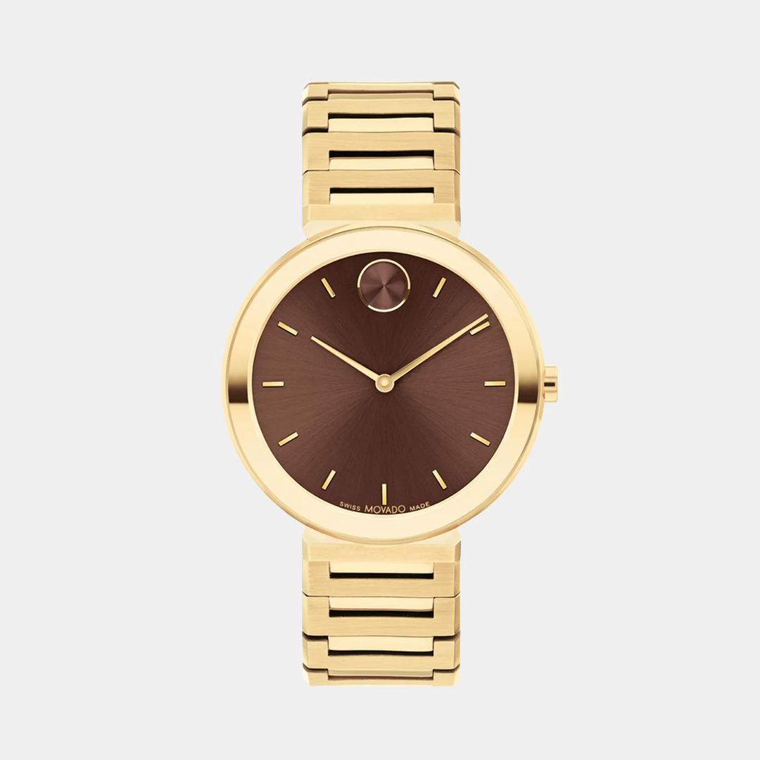 Movado Bold 3601220 Women’s Caffeine Dial Stainless Steel Bracelet Quartz Watch - 3601220