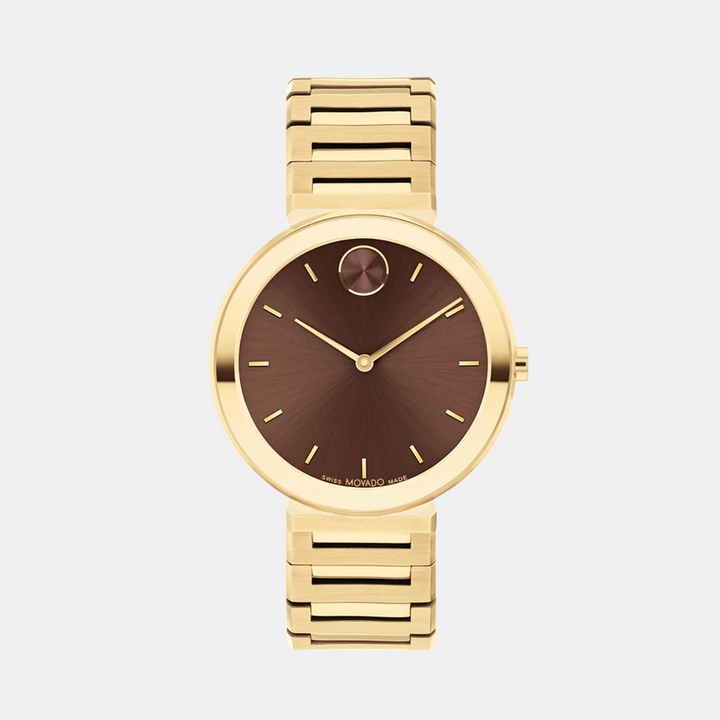 Movado Bold 3601220 Women’s Caffeine Dial Stainless Steel Bracelet Quartz Watch - 3601220
